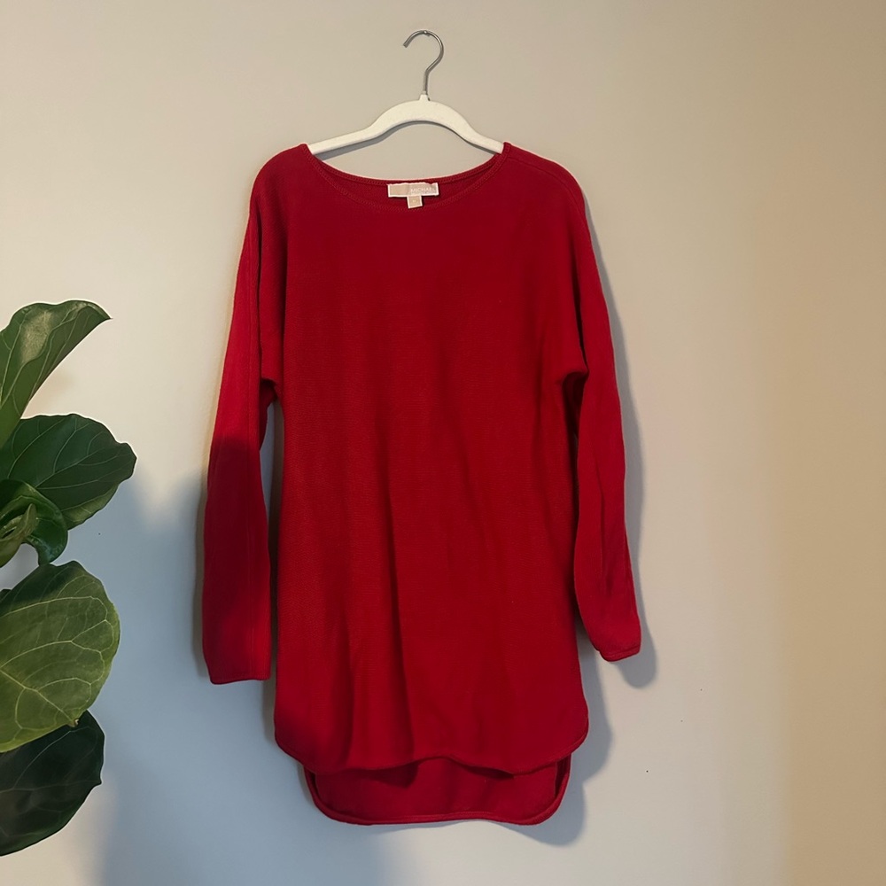 Michael Kors Vibrant Red Knit Top